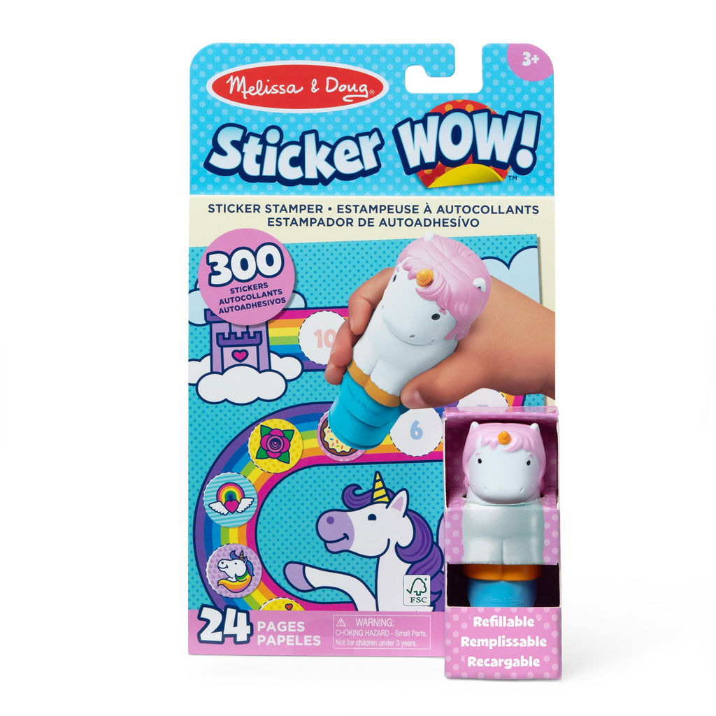 Sticker WOW!™ Activity Pad & Sticker Stamper 12-PACK - Unicorn