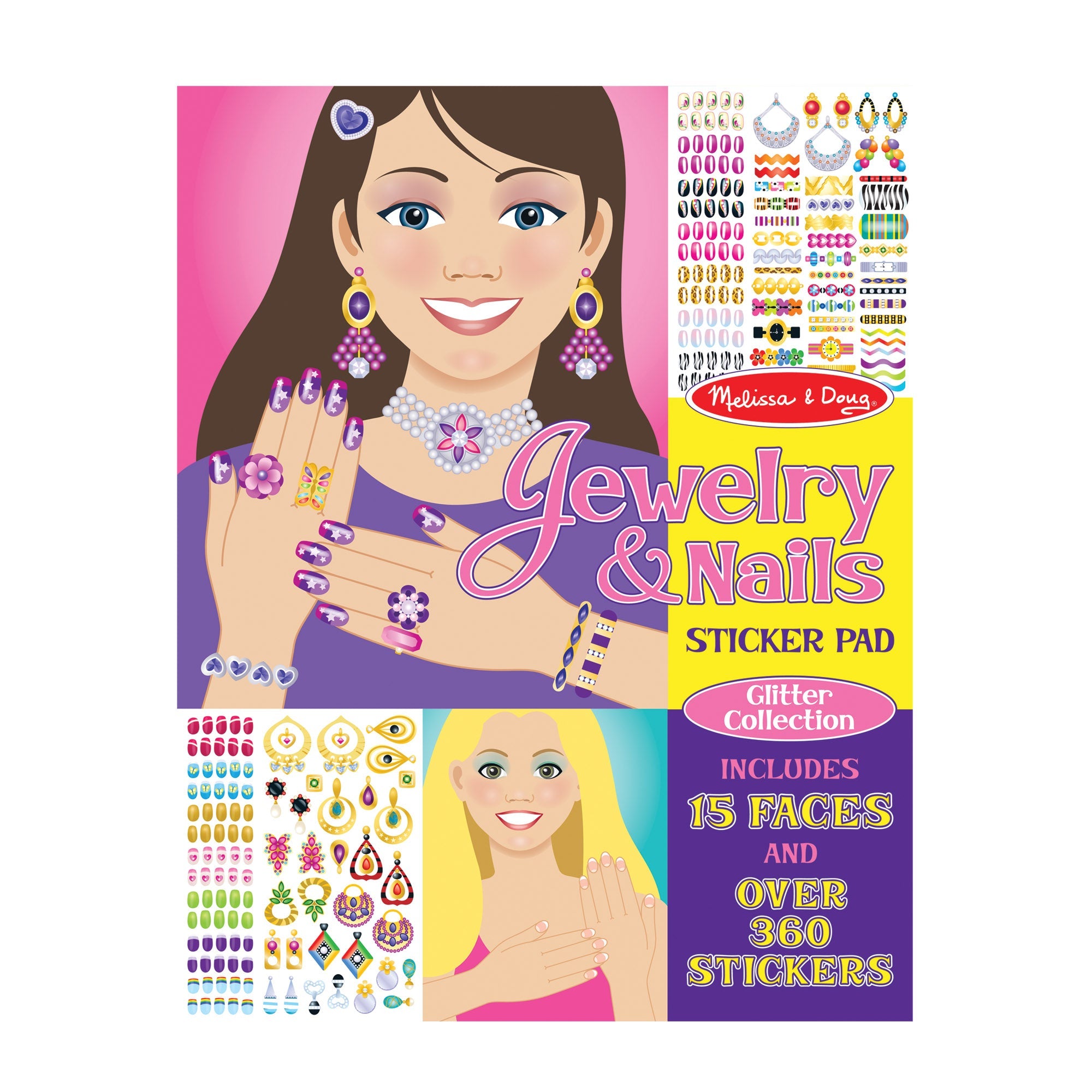 Sticker Pad - Jewelry & Nails Glitter Collection