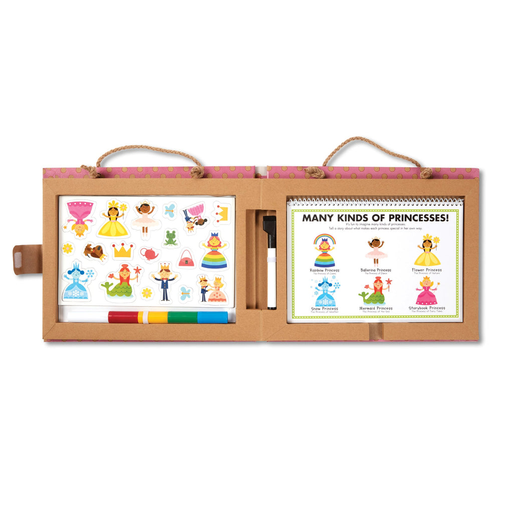 Natural Play: Play, Draw, Create Reusable Drawing & Magnet Kit – Princesses