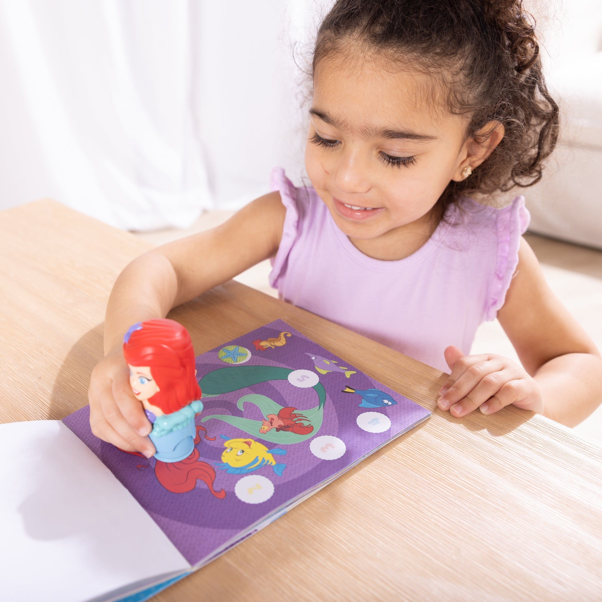 Sticker WOW!™ Disney Ariel Bundle: Activity Pad & Sticker Stamper + Mini Activity Pad and 200 Refill Stickers