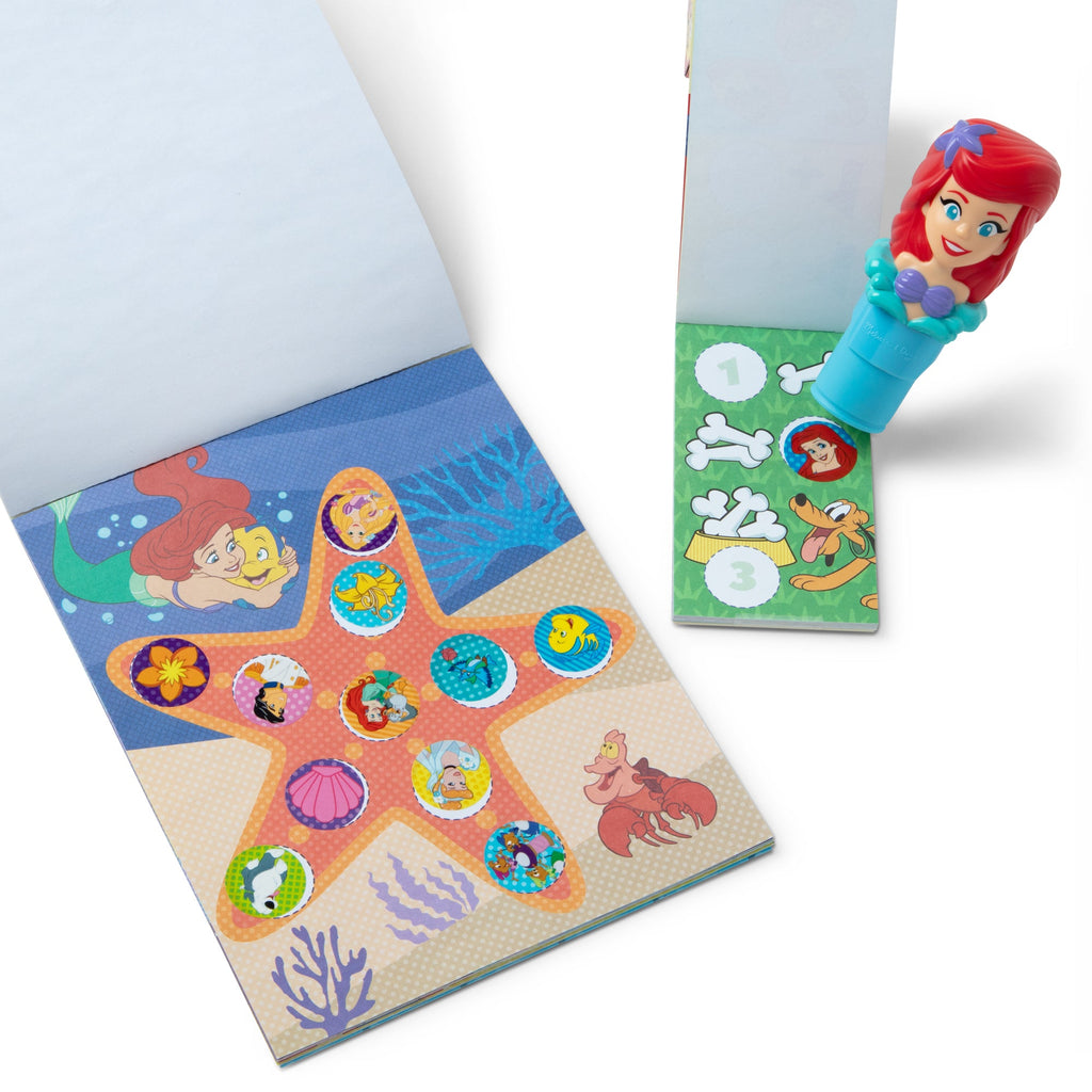 Sticker WOW!™ Disney Ariel Bundle: Activity Pad & Sticker Stamper + Mini Activity Pad and 200 Refill Stickers