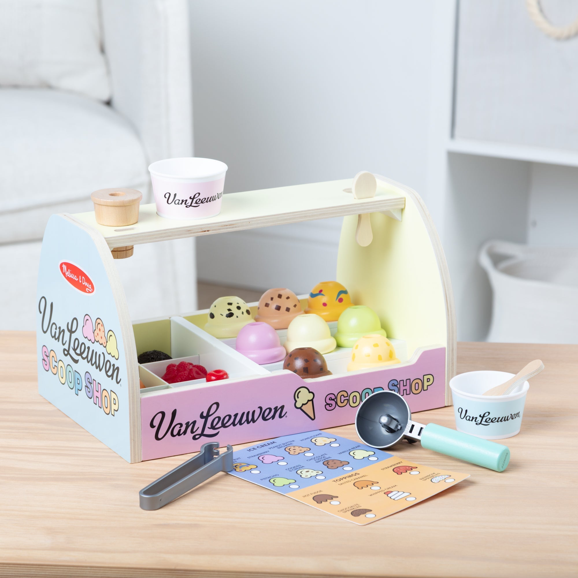 Melissa & Doug x Van Leeuwen Wooden Ice Cream Counter