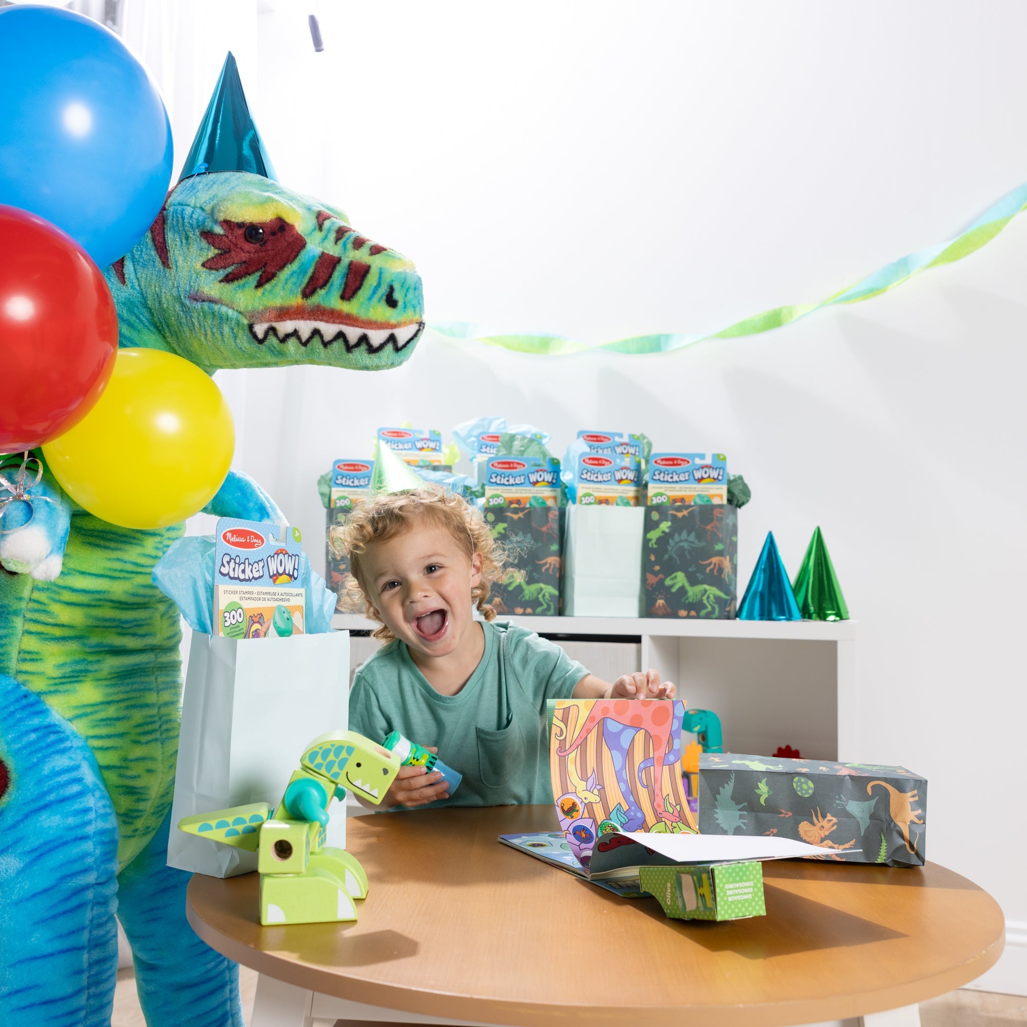 Sticker WOW!™ Activity Pad & Sticker Stamper 12-PACK  - Dinosaur