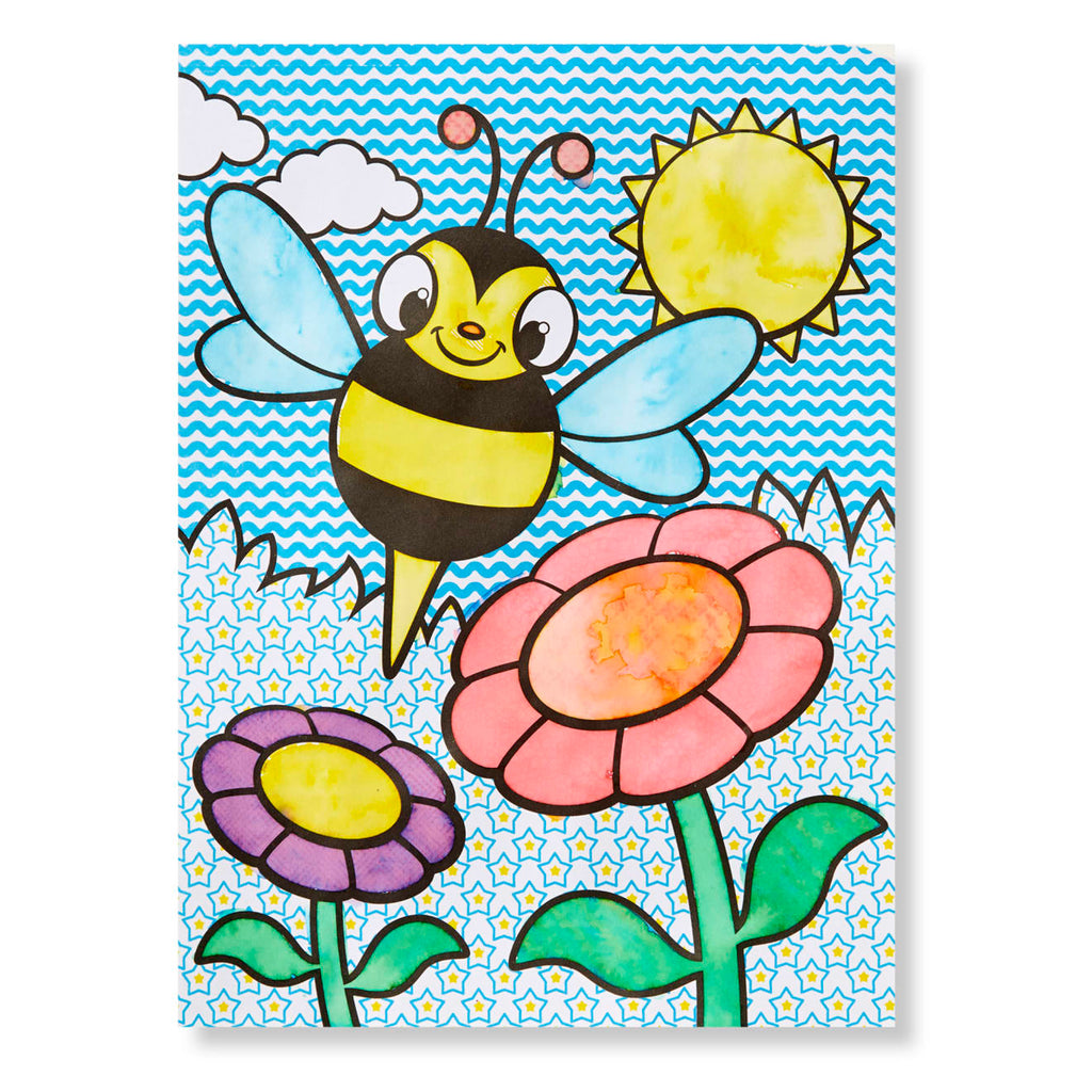 My First Paint With Water Kids' Art Pad With Paintbrush - Cheerleaders, Flowers, Fairies, and More