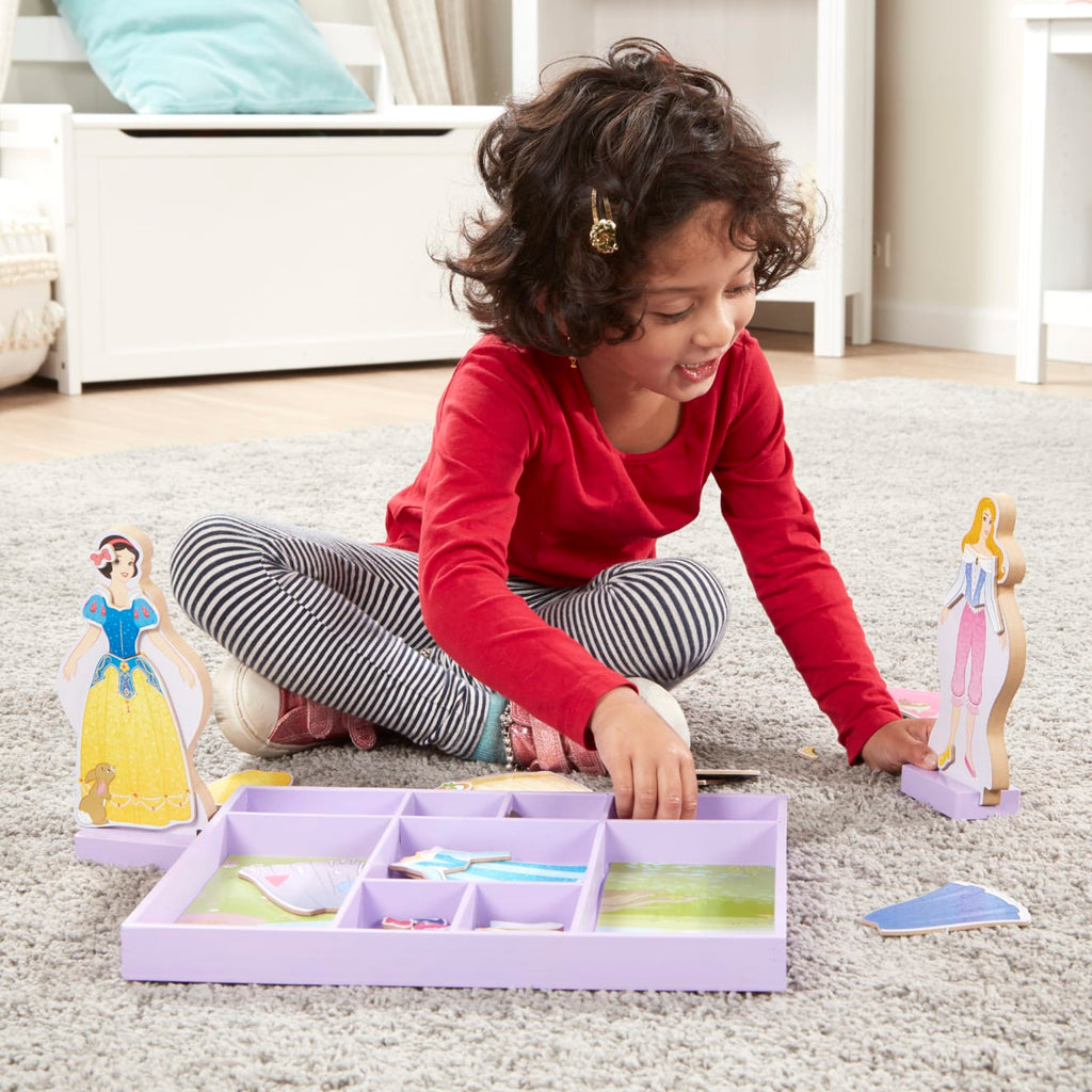 Sleeping Beauty & Snow White Wooden Magnetic Dress-Up