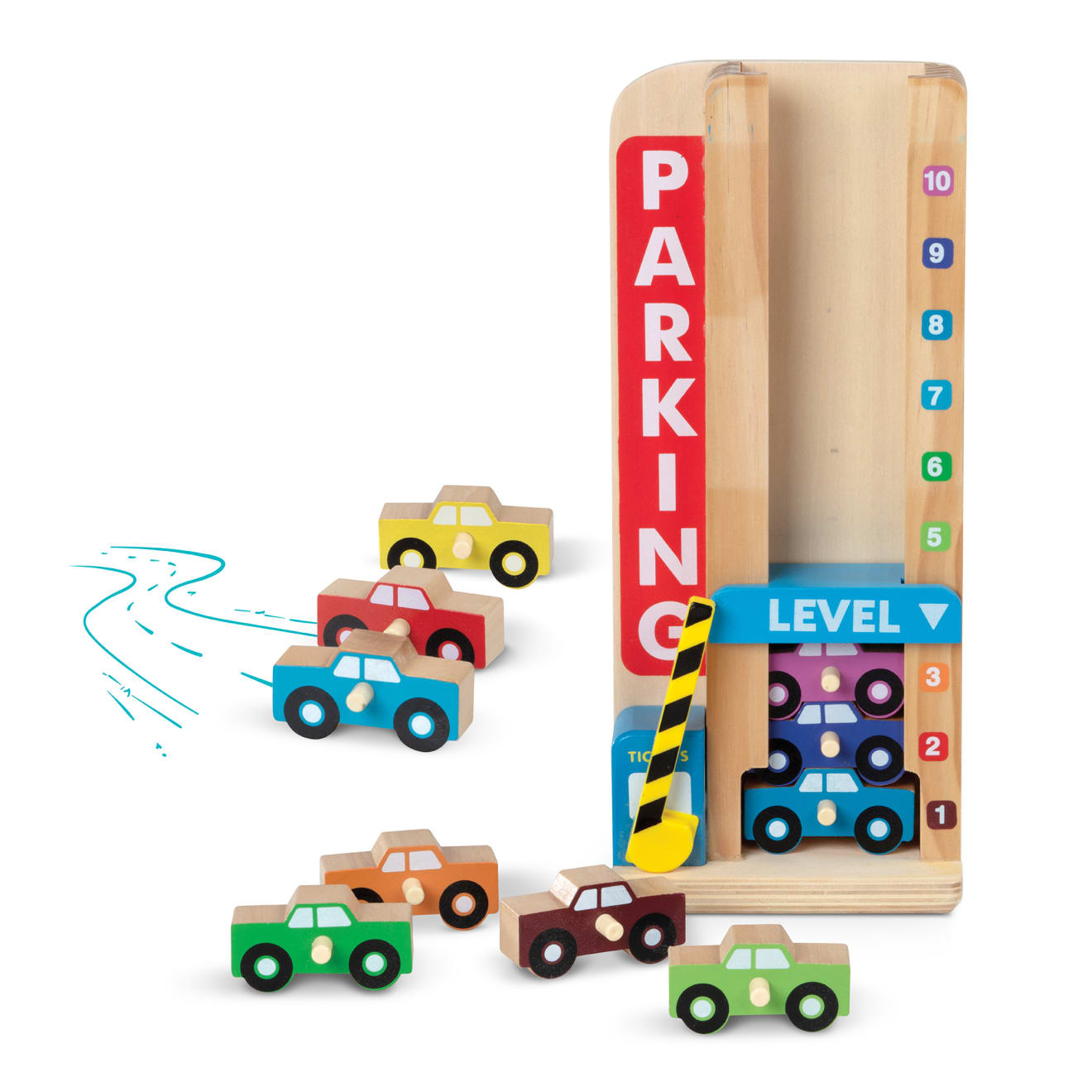 Wooden Stack & Count Parking Garage