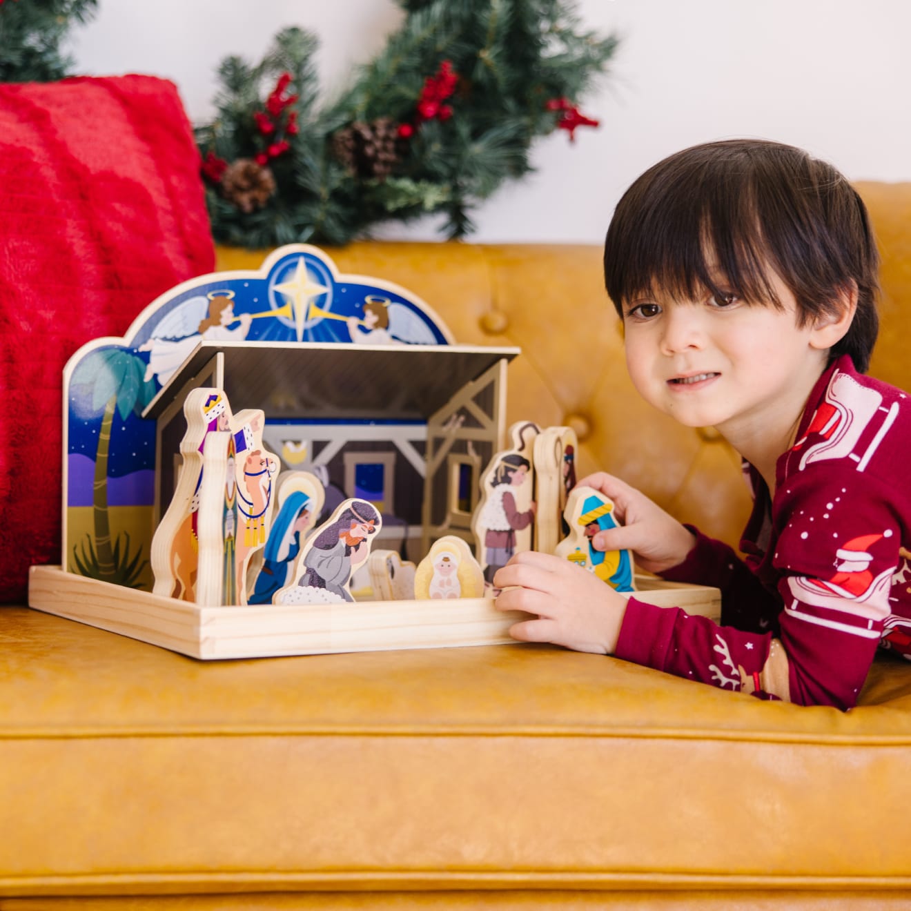 Wooden Christmas Nativity Set