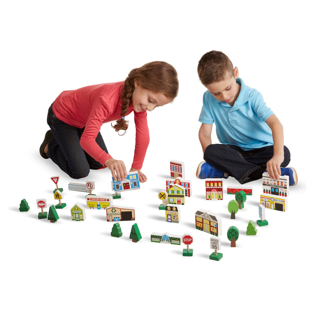 Wooden Town Play Set