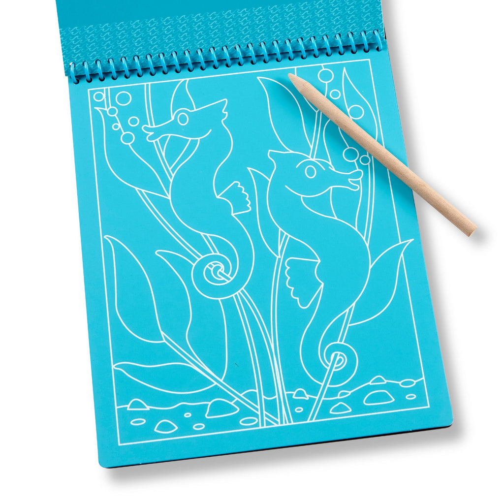 On the Go Scratch Art Color-Reveal Pad -  Sea Life