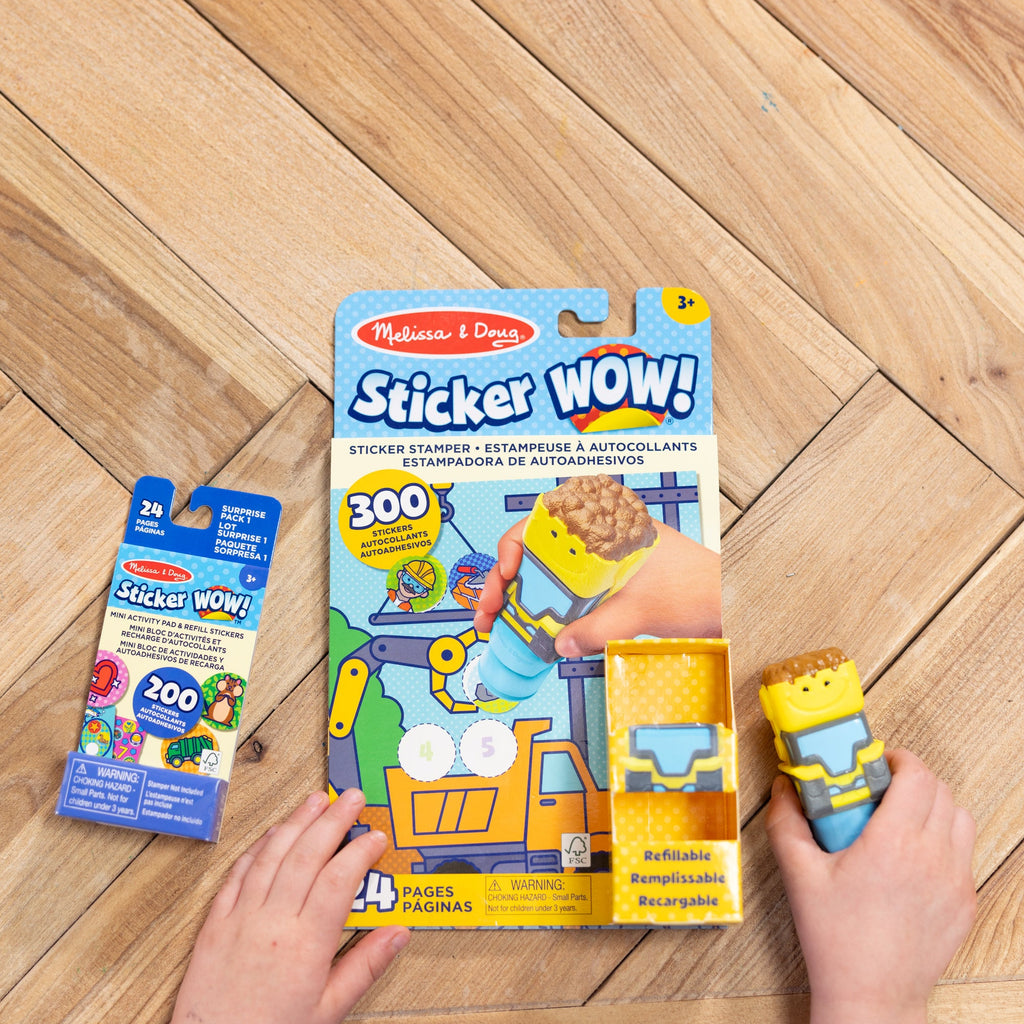 Sticker WOW!™ Activity Pad & Sticker Stamper - Bulldozer