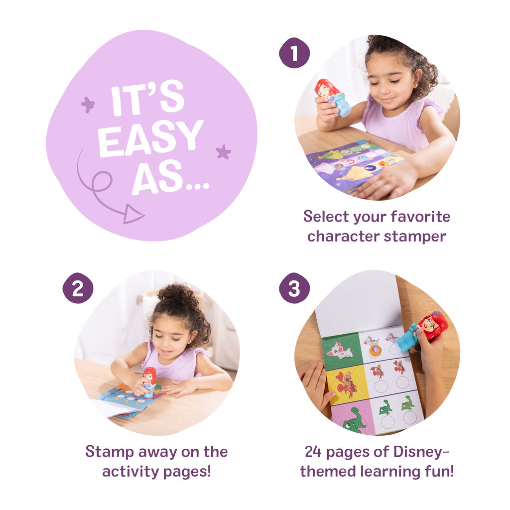 Sticker WOW!™ Disney Ariel Bundle: Activity Pad & Sticker Stamper + Mini Activity Pad and 200 Refill Stickers