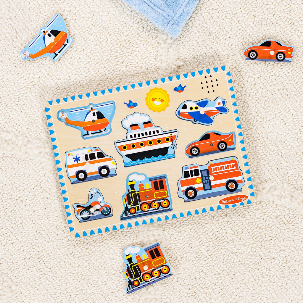 Vehicles Sound Puzzle - 8 Pieces